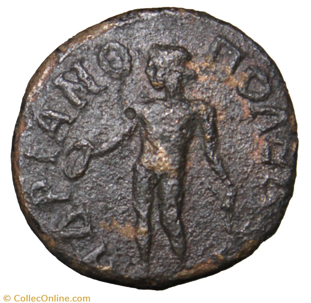 monnaie antique av jc romaine provinciale gordien triassaria apollon