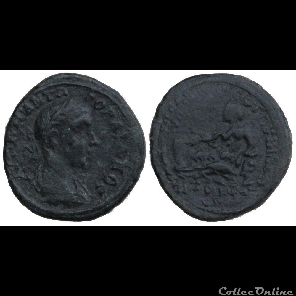 Dieu fleuve (Istrus) monnaie antique romaine provinciale dieu fleuve istrus