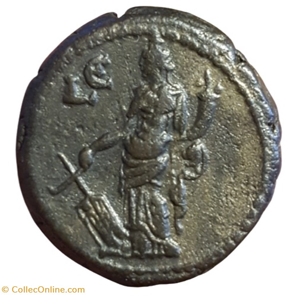 Gordien Auguste an 5 Tyche monnaie antique av jc ap romaine provinciale gordien auguste an 5 tyche