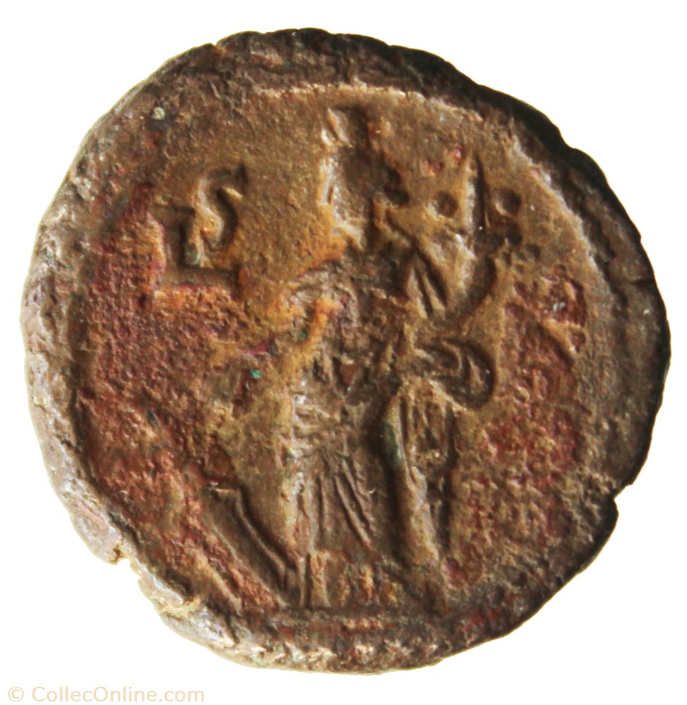 Gordien Auguste an 6 Tyche monnaie antique av jc ap romaine provinciale gordien auguste an 6 tyche