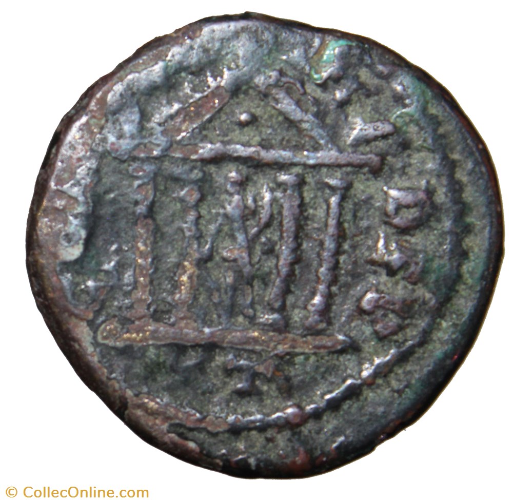 Diassaria Gordien radié, Temple de Tyche monnaie antique av jc ap romaine provinciale diassaria gordien radie temple de tyche