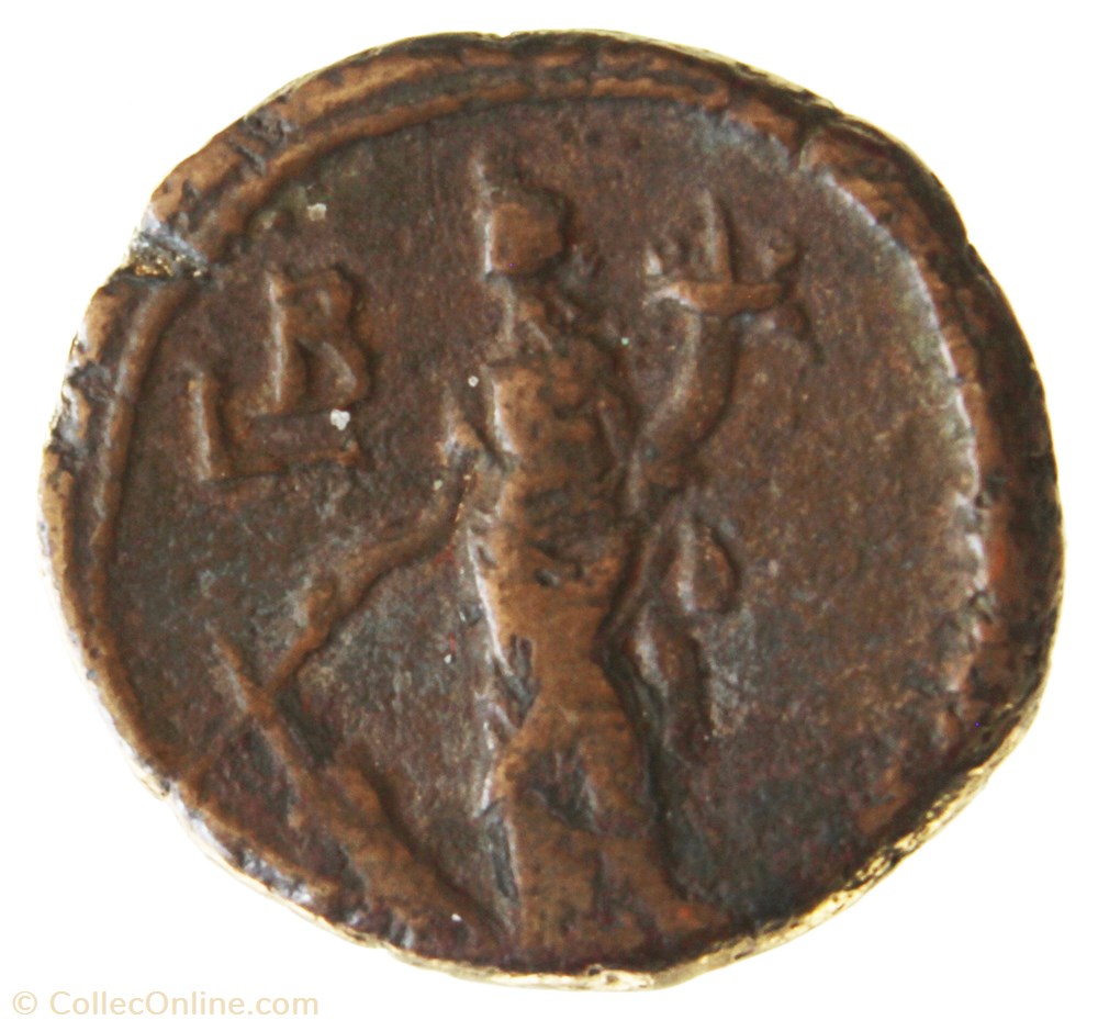 Gordien Auguste an 2 Tyche monnaie antique av jc ap romaine provinciale gordien auguste an 2 tyche