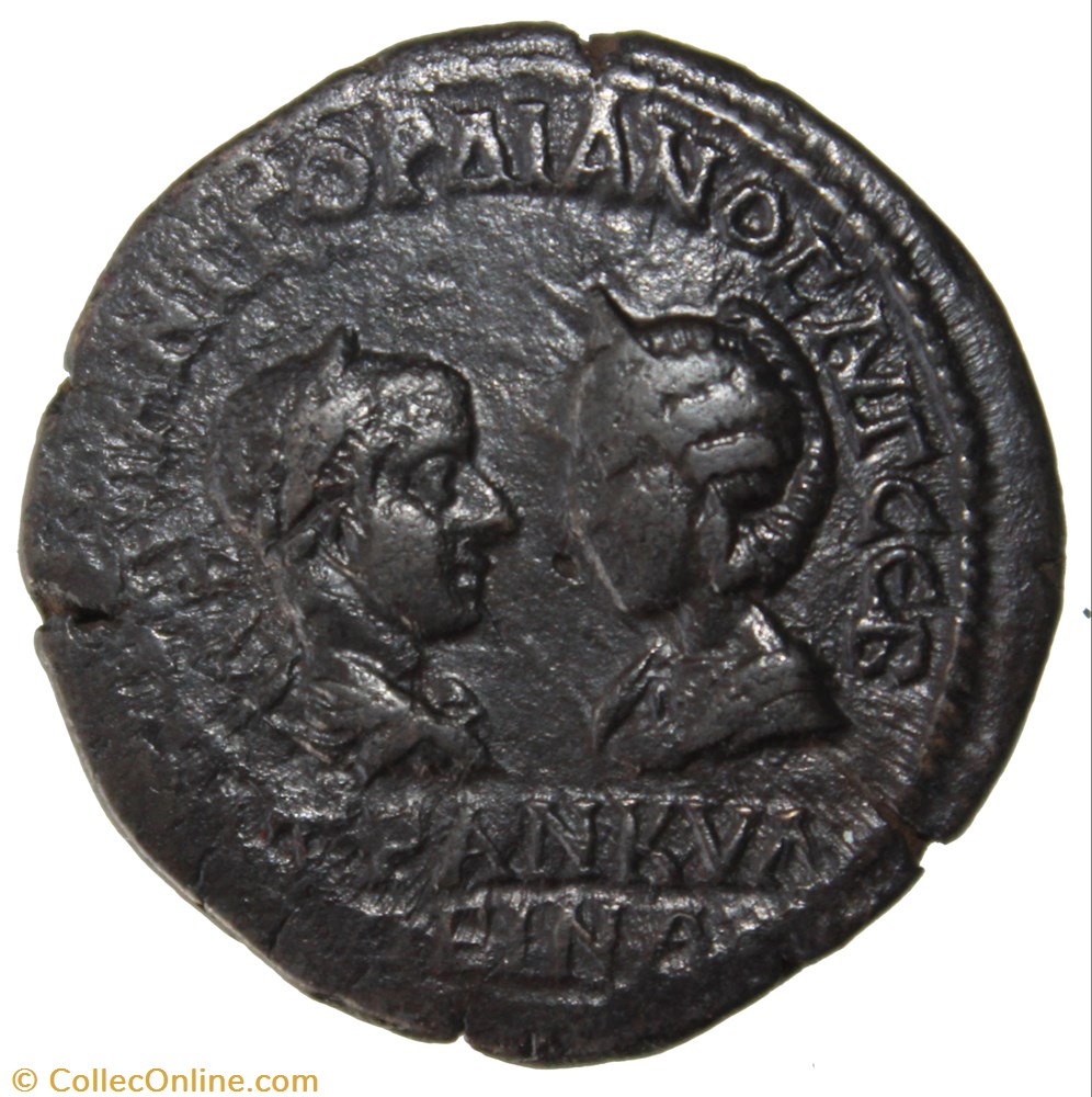 Gordien et Tranquilline Pentassaria demeter monnaie antique av jc ap romaine provinciale gordien et tranquilline pentassaria demeter
