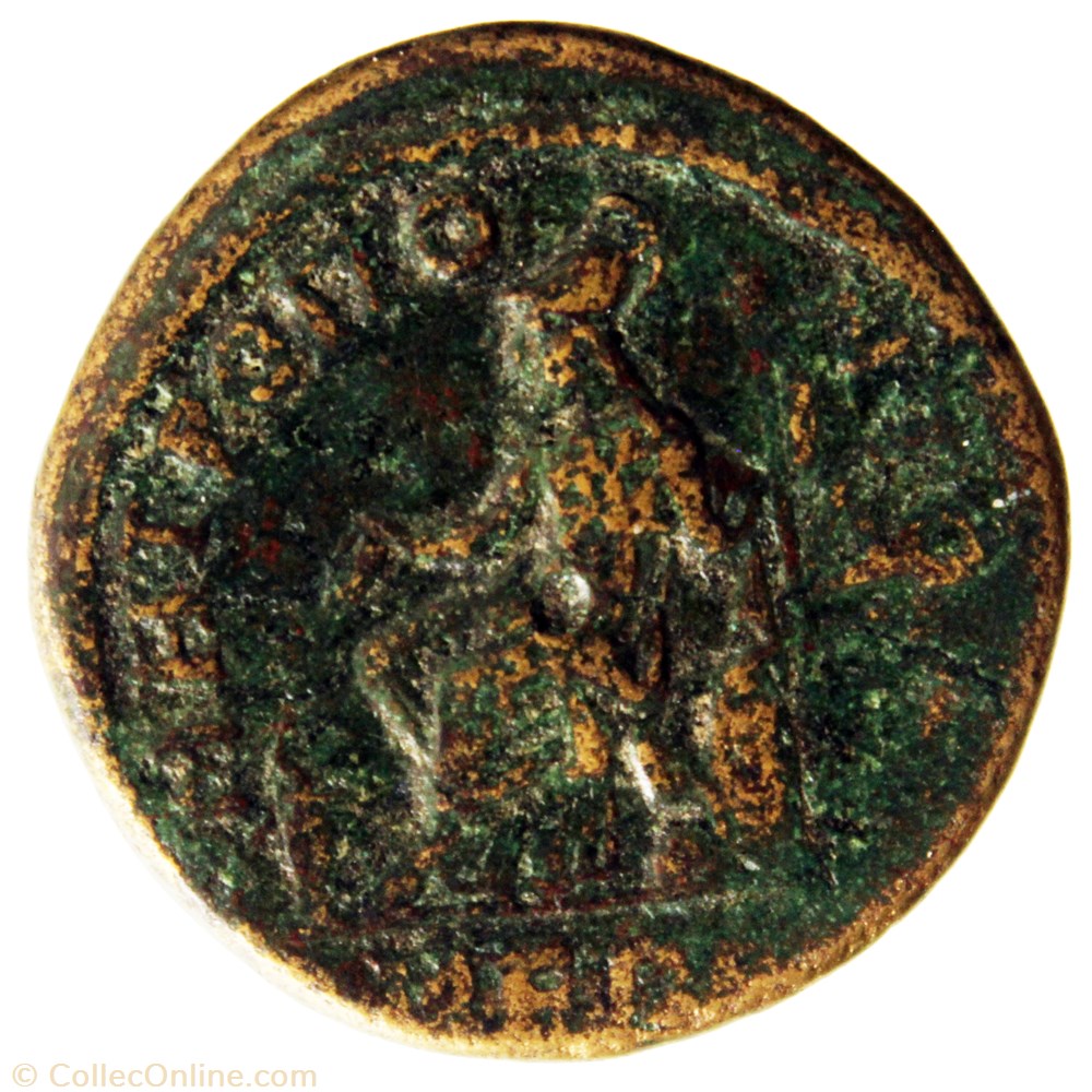 Tétrassaria Gordien et Tranquilline Athena monnaie antique av jc ap romaine provinciale tetrassaria gordien et tranquilline athena