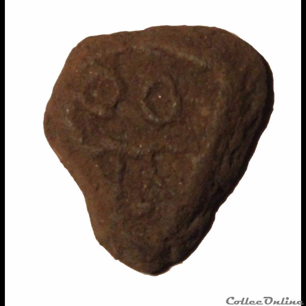 Cauri nez de fournis en terre cuite du Royaume de Chu 350-255 ACN monnaie monde chine cauri nez de fournis en terre cuite du royaume de chu 350 255 acn