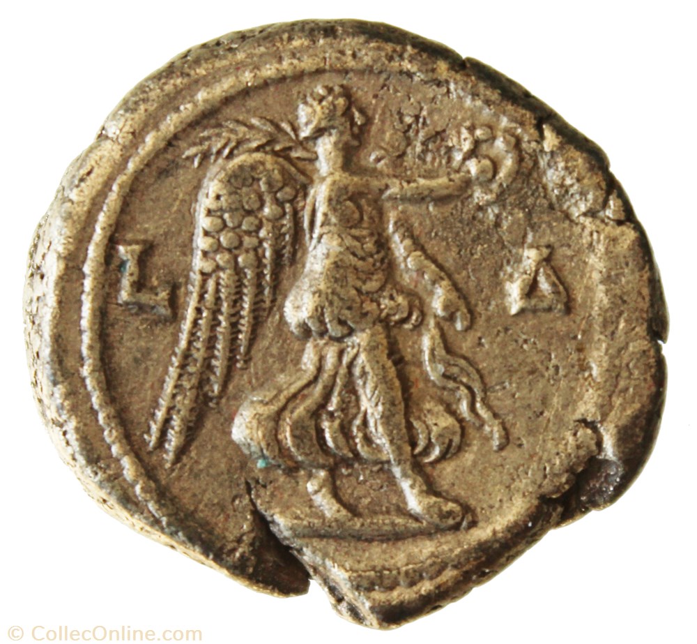 Gordien Auguste an 4 Nike monnaie antique av jc ap romaine provinciale gordien auguste an 4 nike
