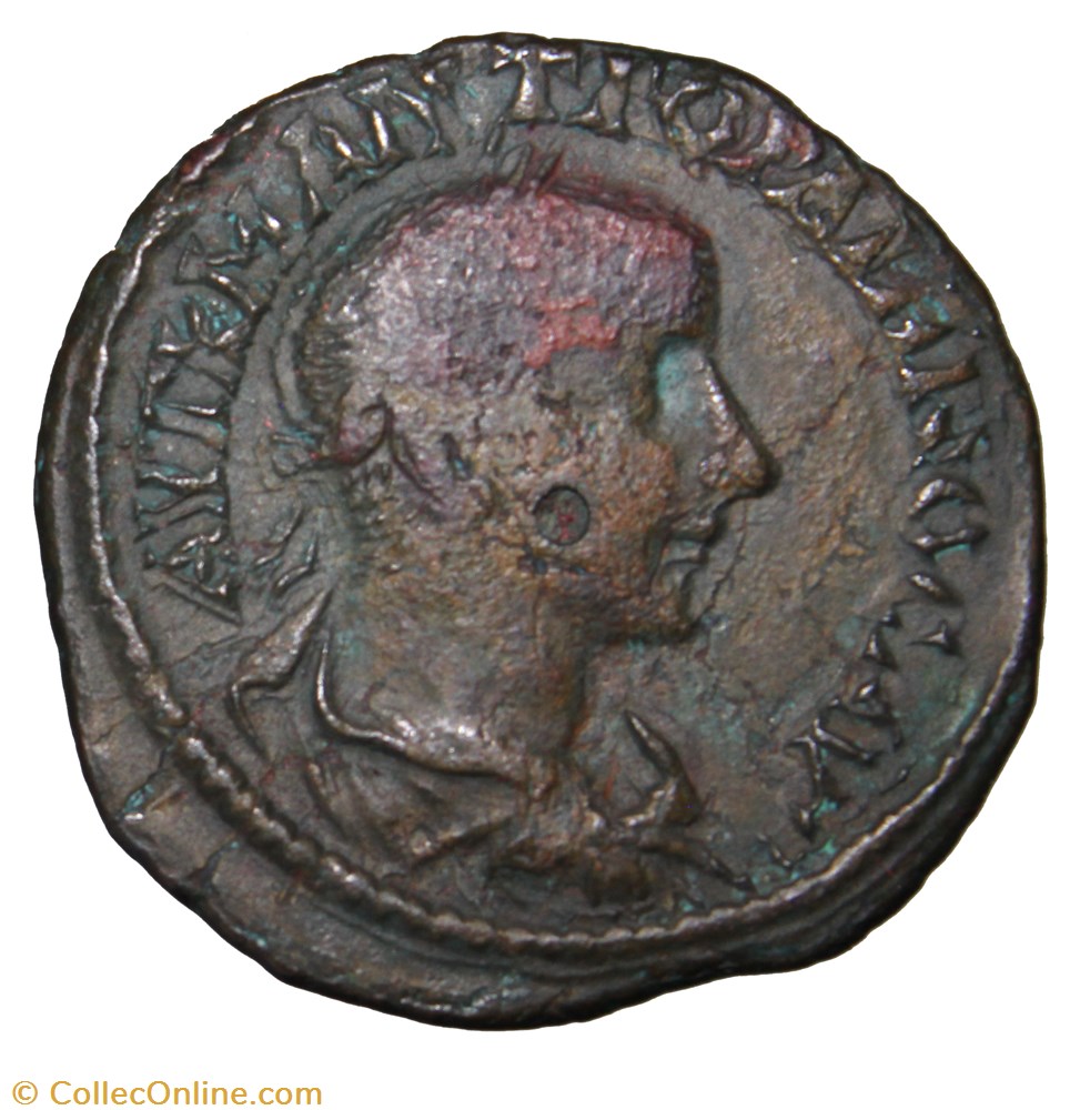 Gordien Tétrassaria Athena monnaie antique av jc ap romaine provinciale gordien tetrassaria athena
