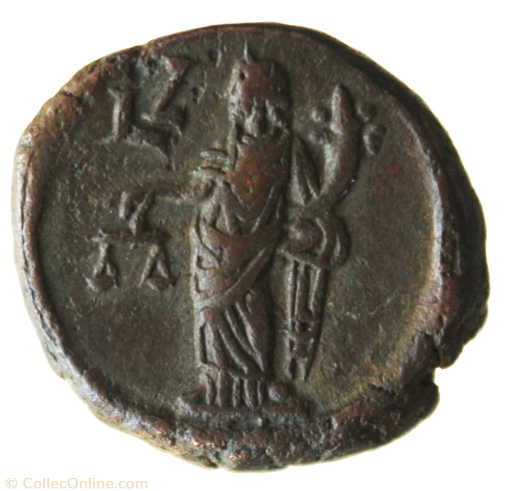 Gordien Auguste an 7 Dikaiosine monnaie antique av jc ap romaine provinciale gordien auguste an 7 dikaiosine
