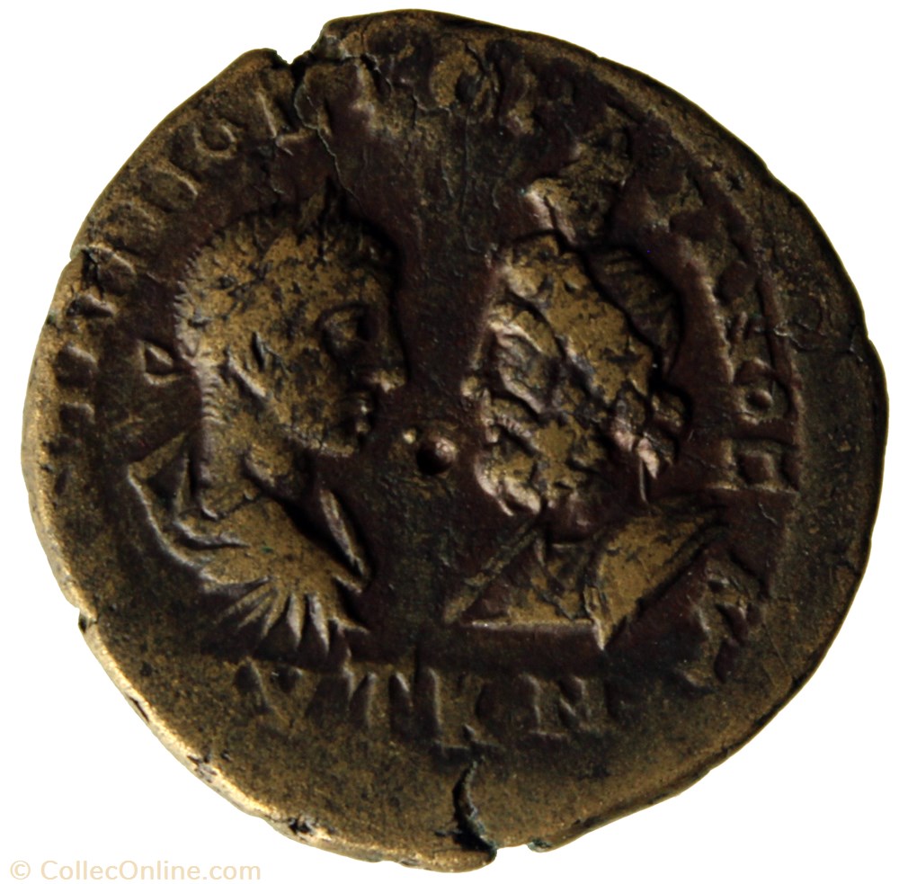 Pentassarie Hydre ou serpent (Agathodemon) monnaie antique av jc ap romaine provinciale pentassarie hydre ou serpent agathodemon