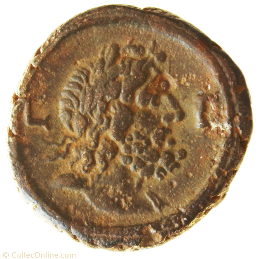 Gordien Auguste an 3 Zeus (Buste) monnaie antique av jc ap romaine provinciale gordien auguste an 3 zeus buste
