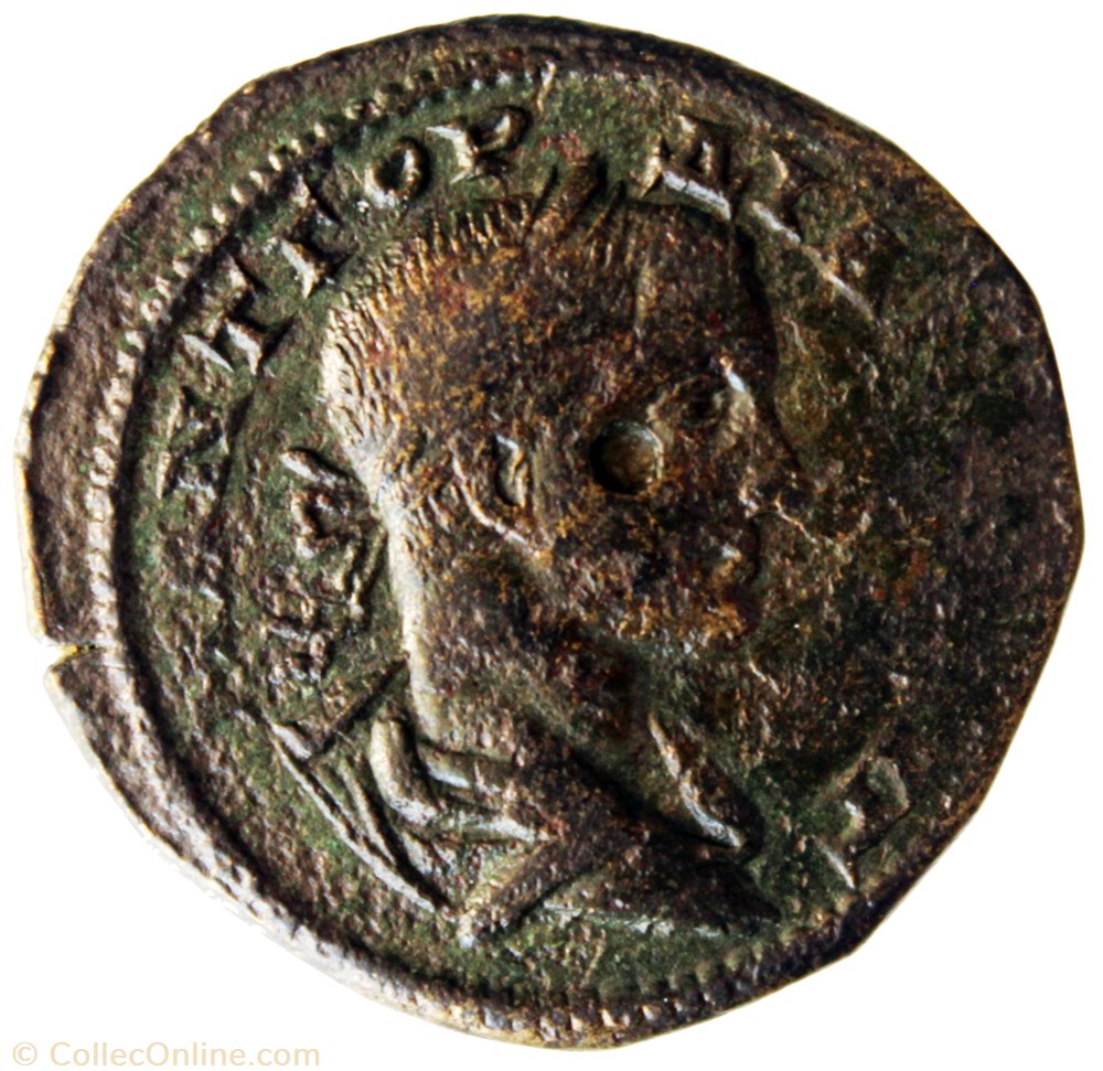 Tétrassaria Dikaiosine monnaie antique av jc ap romaine provinciale tetrassaria dikaiosine