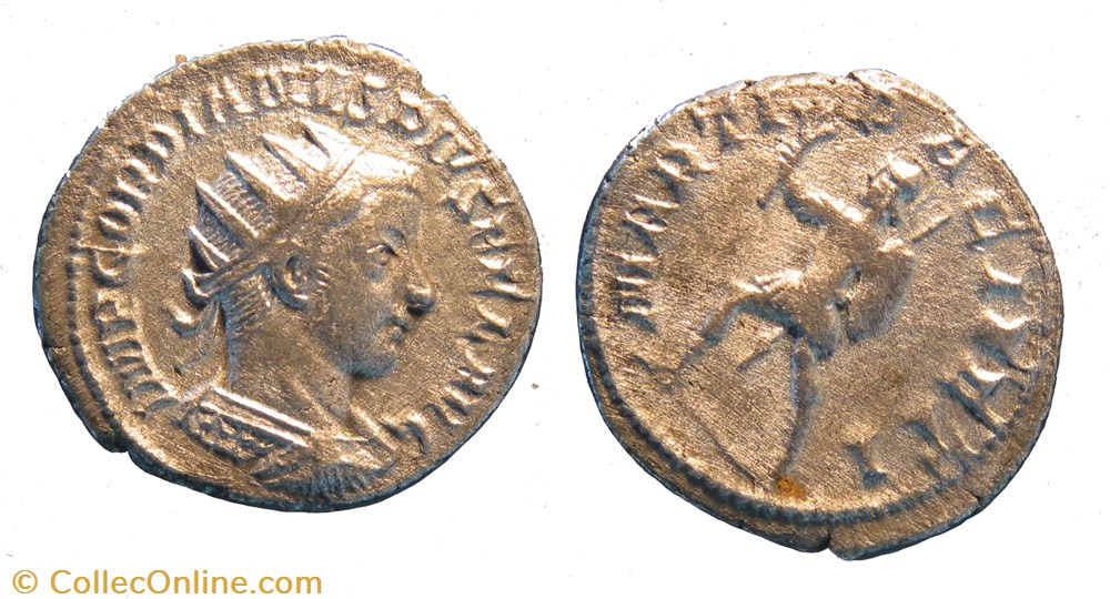 Antoninien 2eme émission phase A Mars fauté monnaie antique av jc ap romaine antoninien 2eme emission phase a mars faute