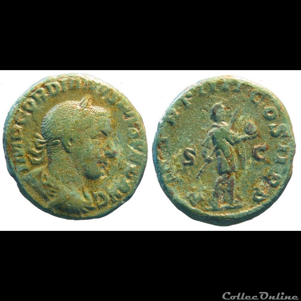 as 4e émission P M TR P IIII COS II P P Gordien monnaie antique romaine as 4e emission p m tr p iiii cos ii p p gordien