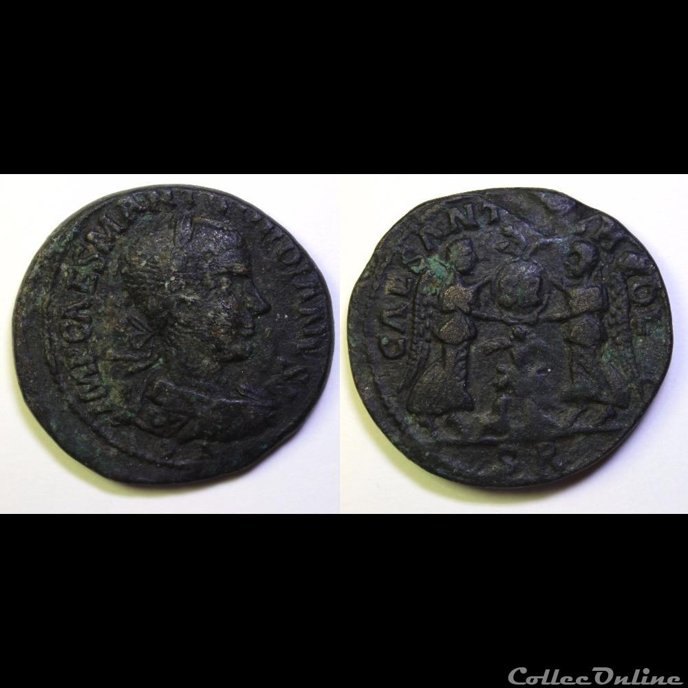 monnaie antique av jc ap romaine provinciale premiere emission gordien ae 33 2 victoires