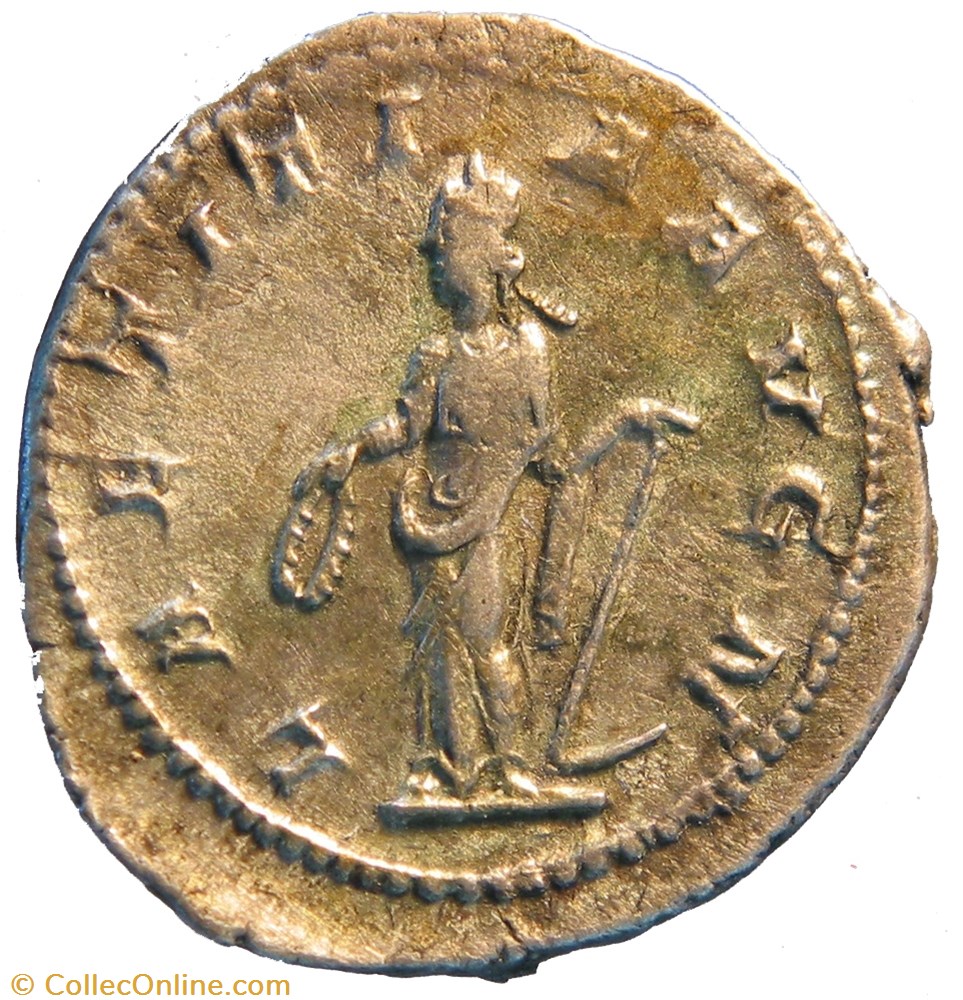 antoninien 4e émission Laetitia monnaie antique av jc ap romaine antoninien 4e emission laetitia