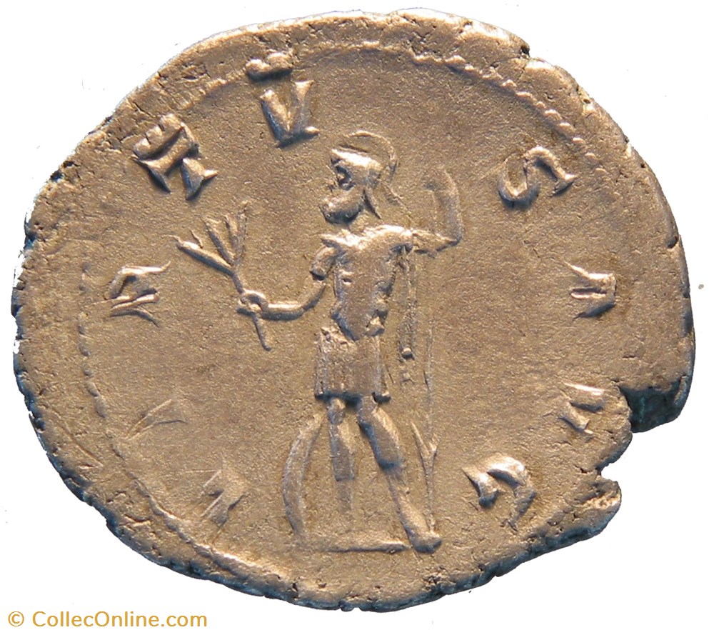 antoninien 3e émission 1ere phase Virtus monnaie antique av jc ap romaine antoninien 3e emission 1ere phase virtus