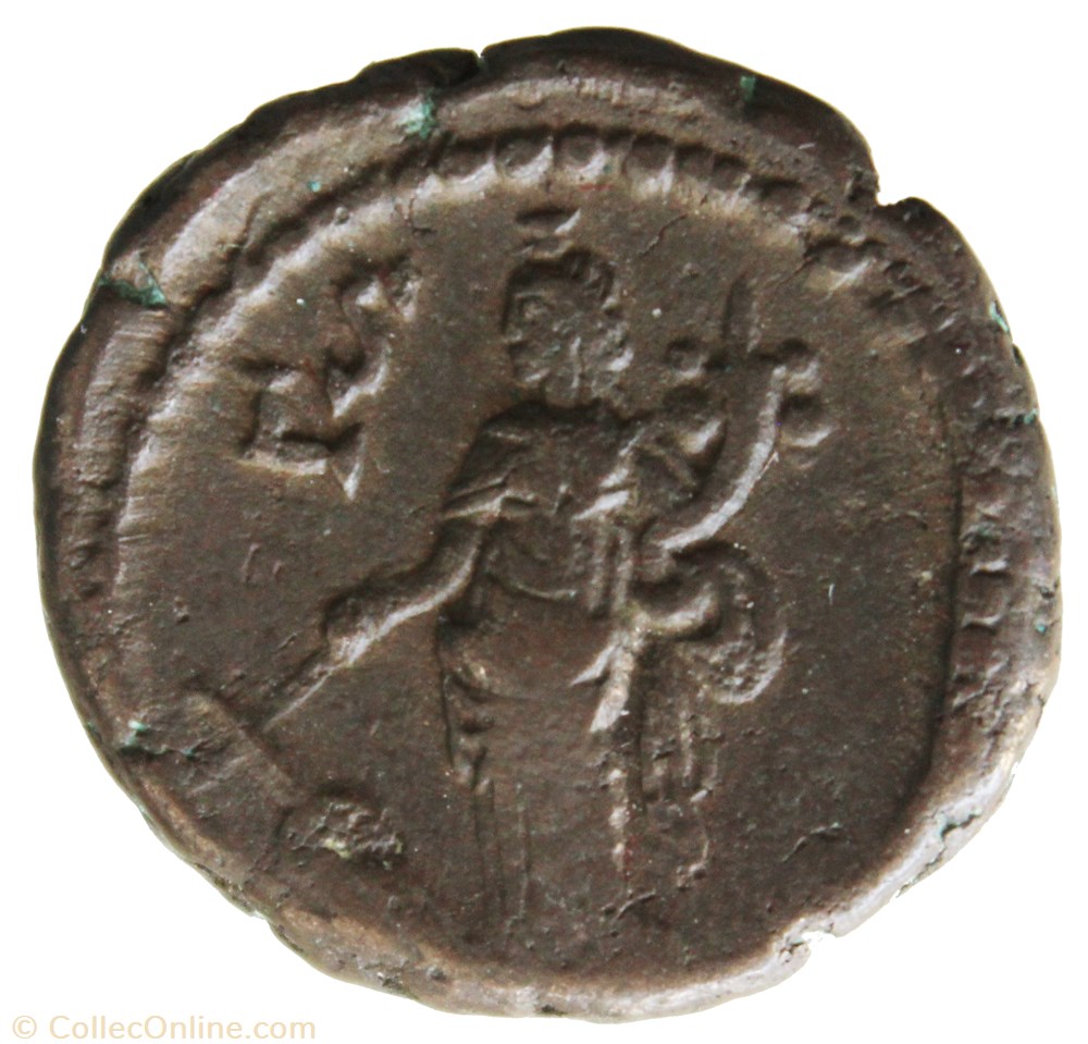 Tranquilline an 6 Tyche monnaie antique av jc ap romaine provinciale tranquilline an 6 tyche