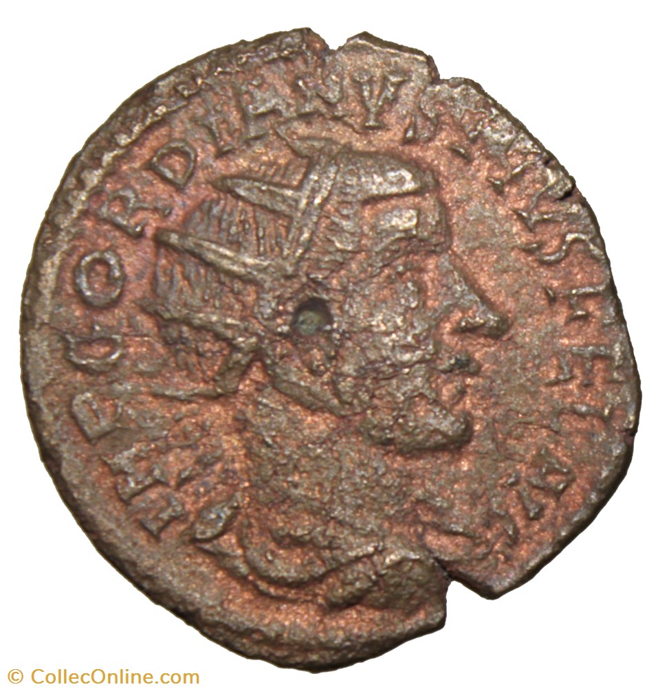 monnaie antique av jc ap romaine provinciale diassaria gordien radie fondateur de la cite