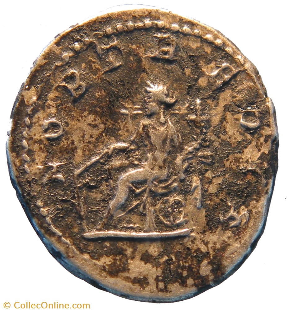 antoninien 5e émission Fortuna monnaie antique av jc ap romaine antoninien 5e emission fortuna