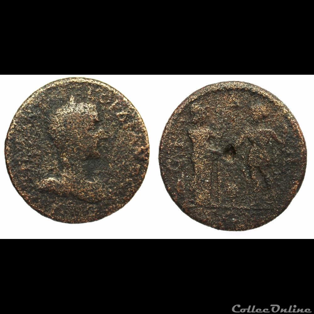 Side Ae30 Athena et Apollon monnaie antique romaine provinciale side ae30 athena et apollon