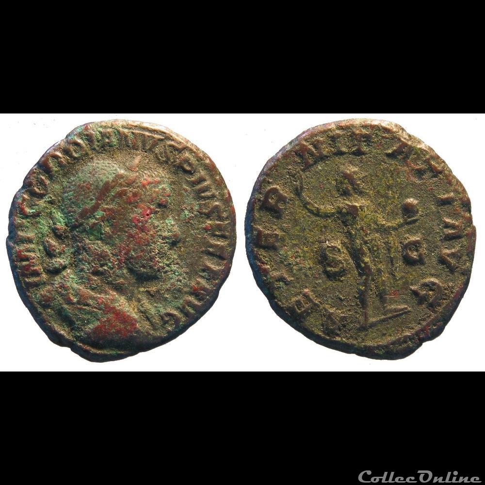 as 4e émission AETERNITATI AVG droite monnaie antique romaine as 4e emission aeternitati avg droite