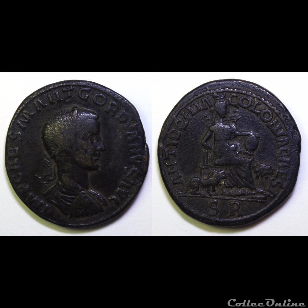 monnaie antique av jc ap romaine provinciale premiere emission gordien ae 33 cibele