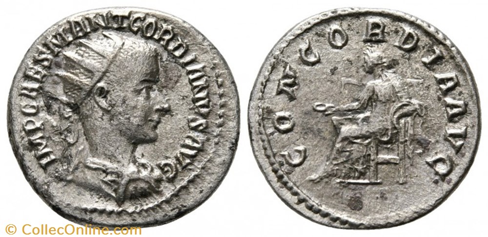 Antoninien 1ere émission Concordia monnaie antique av jc ap romaine antoninien 1ere emission concordia