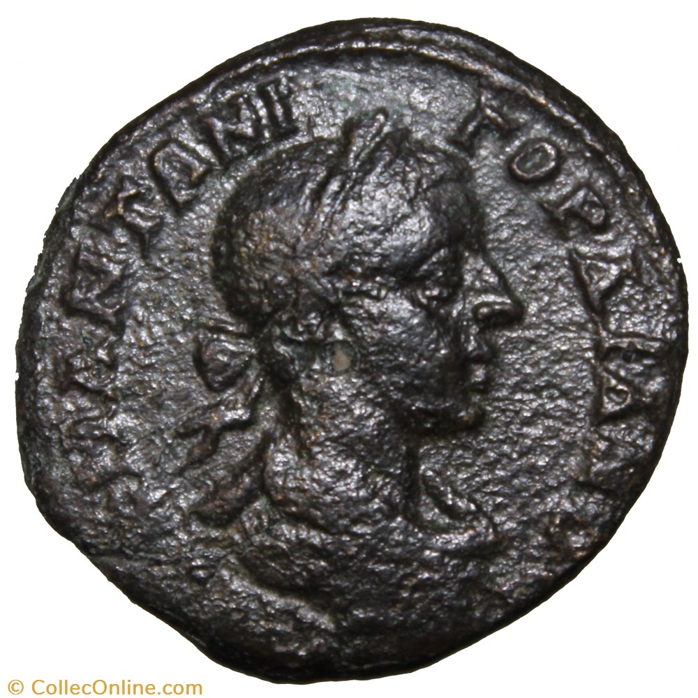 Triassaria Sarapis monnaie antique av jc romaine provinciale triassaria sarapis