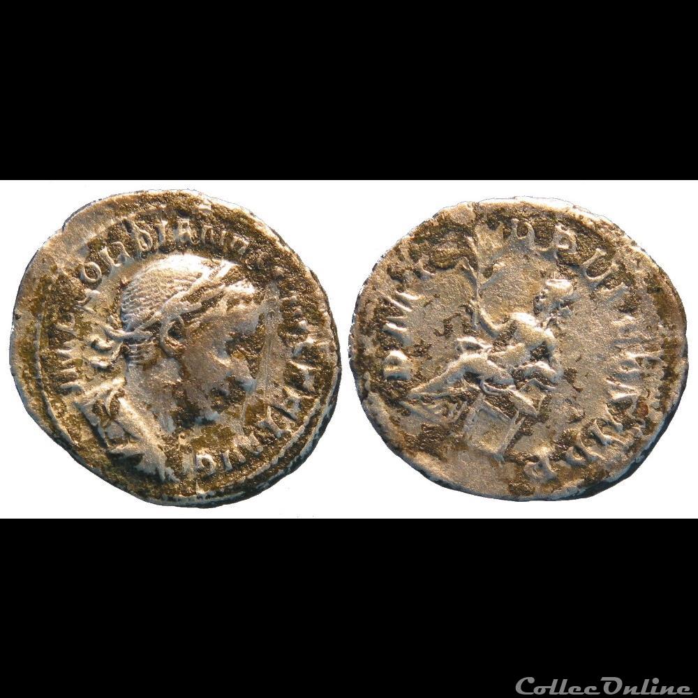monnaie antique av jc romaine denier 4e emission apollon