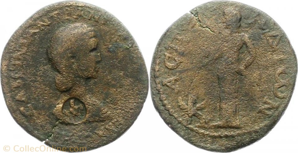Aspendos Ae35 Nemesis (Tranquilline) monnaie antique av jc ap romaine provinciale aspendos ae35 nemesis tranquilline