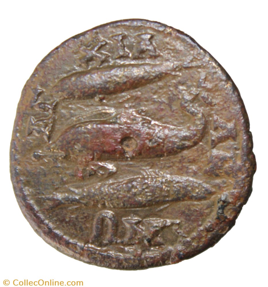 Triassaria dauphin monnaie antique av jc ap romaine provinciale triassaria dauphin