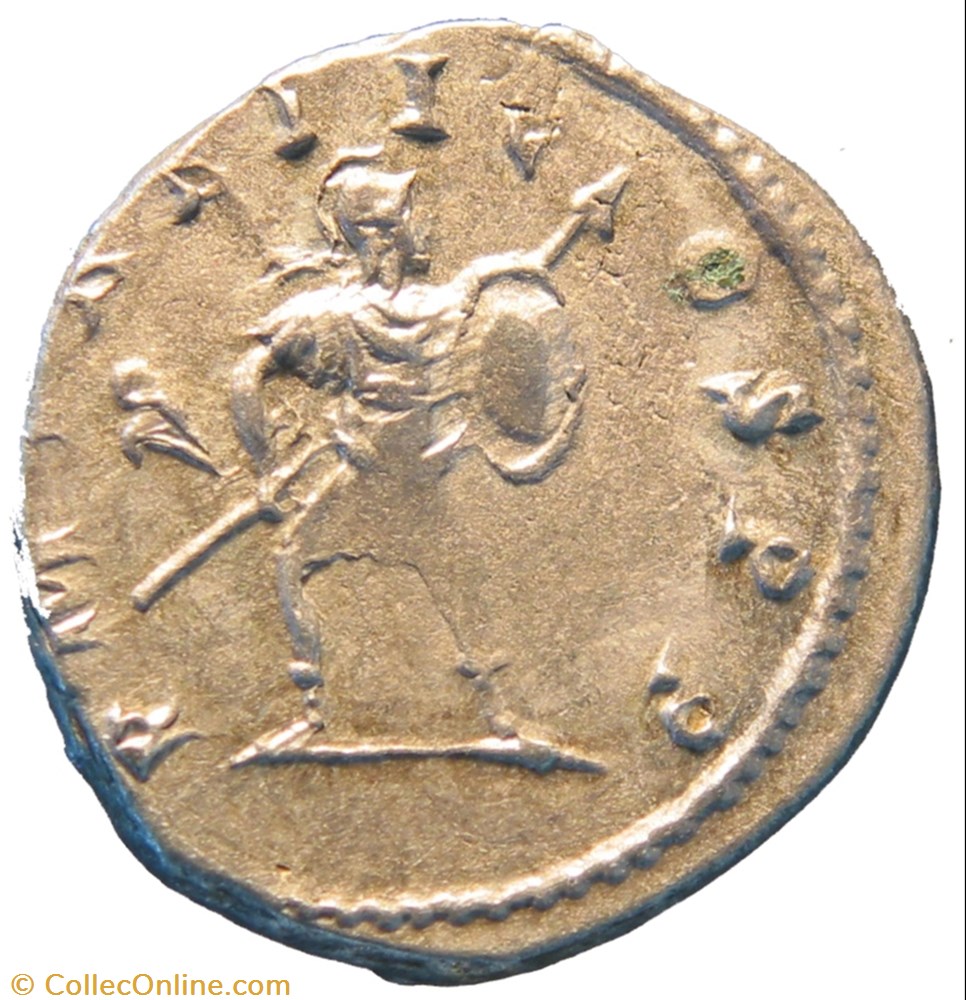 Antoninien 1ere émission Virtus monnaies antiquite av jc ap romaines republicaines imperiales antoninien 1ere emission virtus