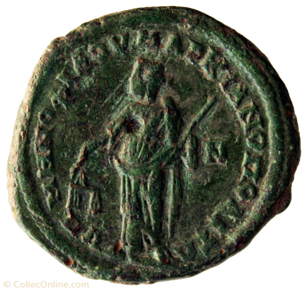 Tétrassaria Dikaiosine monnaie antique av jc ap romaine provinciale tetrassaria dikaiosine