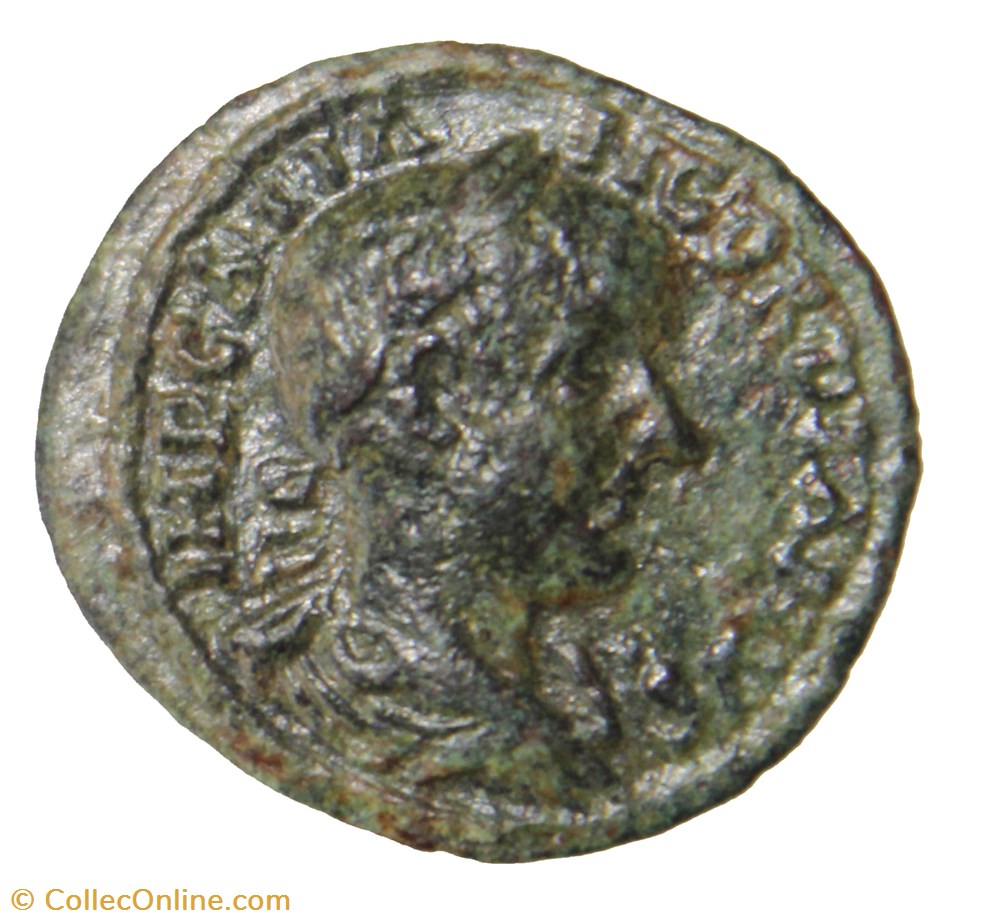 Coela Gordien diassaria (proue) monnaie antique av jc ap romaine provinciale coela gordien diassaria proue
