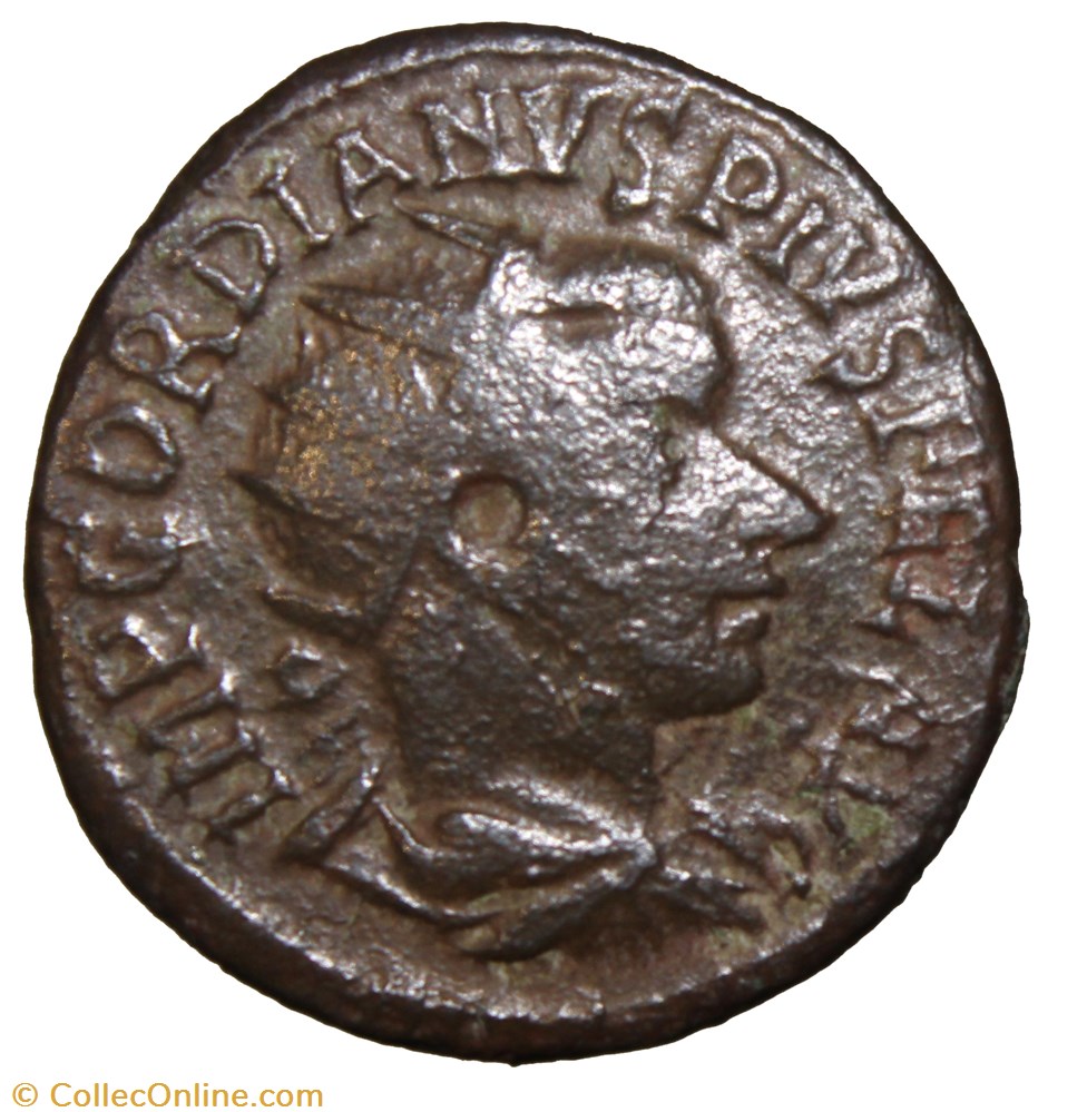 Diassaria Gordien radié, texte monnaie antique av jc ap romaine provinciale diassaria gordien radie texte