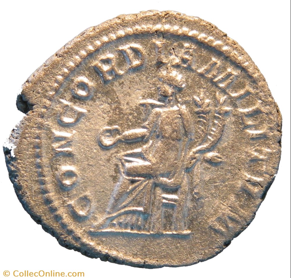 antoninien 3e émission 3e phase concordia militvm monnaie antique av jc ap romaine antoninien 3e emission 3e phase concordia militvm