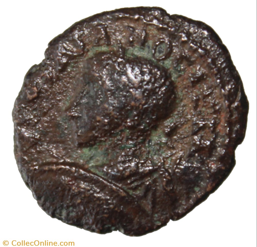 Assarion Demeter assise monnaie antique av jc ap romaine provinciale assarion demeter assise