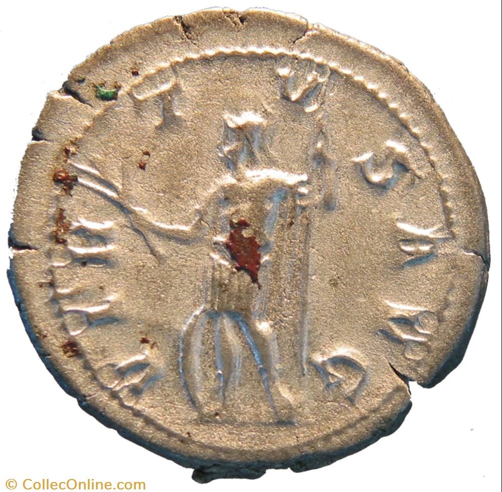 antoninien 3e émission 3e phase Virtus monnaie antique av jc ap romaine antoninien 3e emission 3e phase virtus