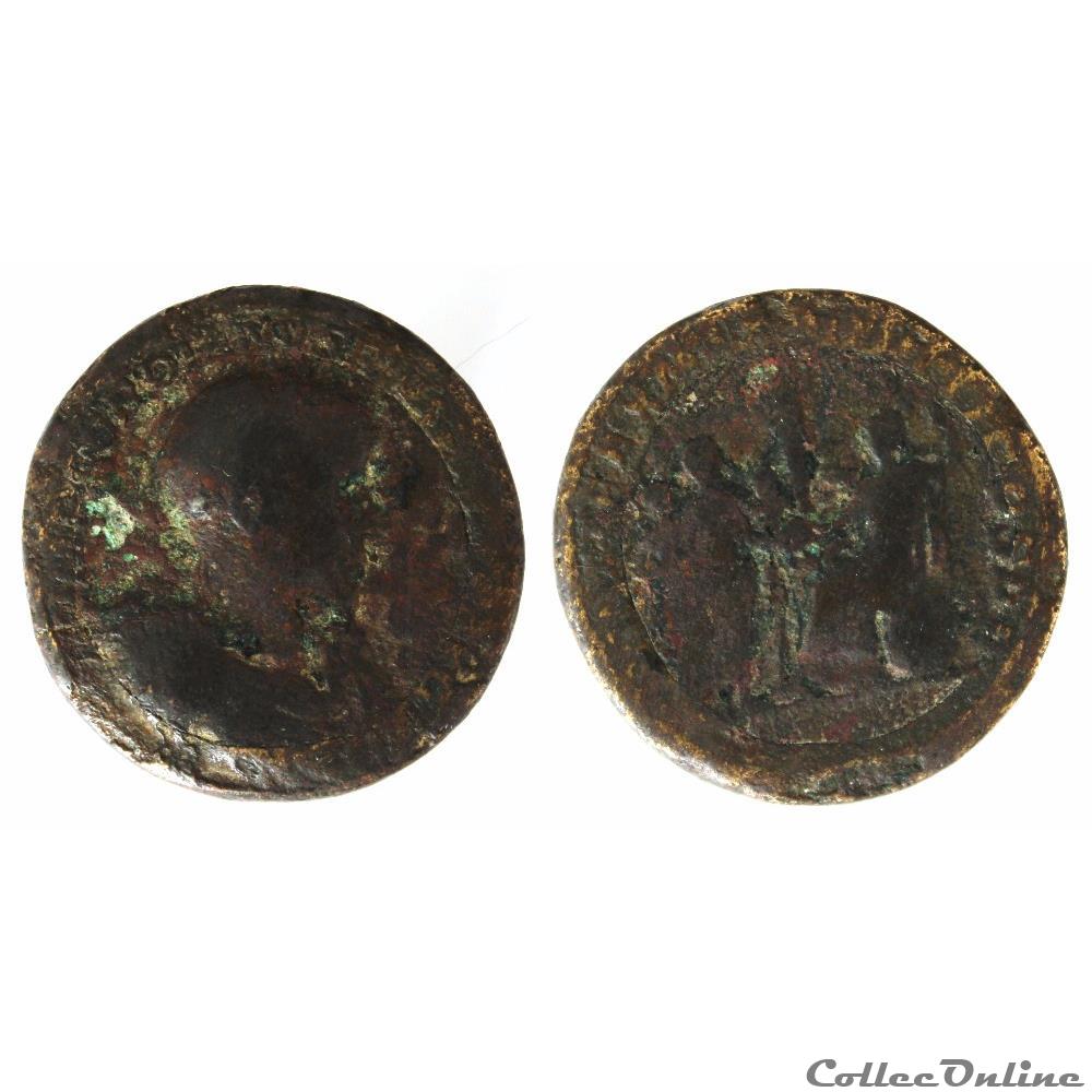 médaillon bi-métallique monnaie antique romaine medaillon bi metallique