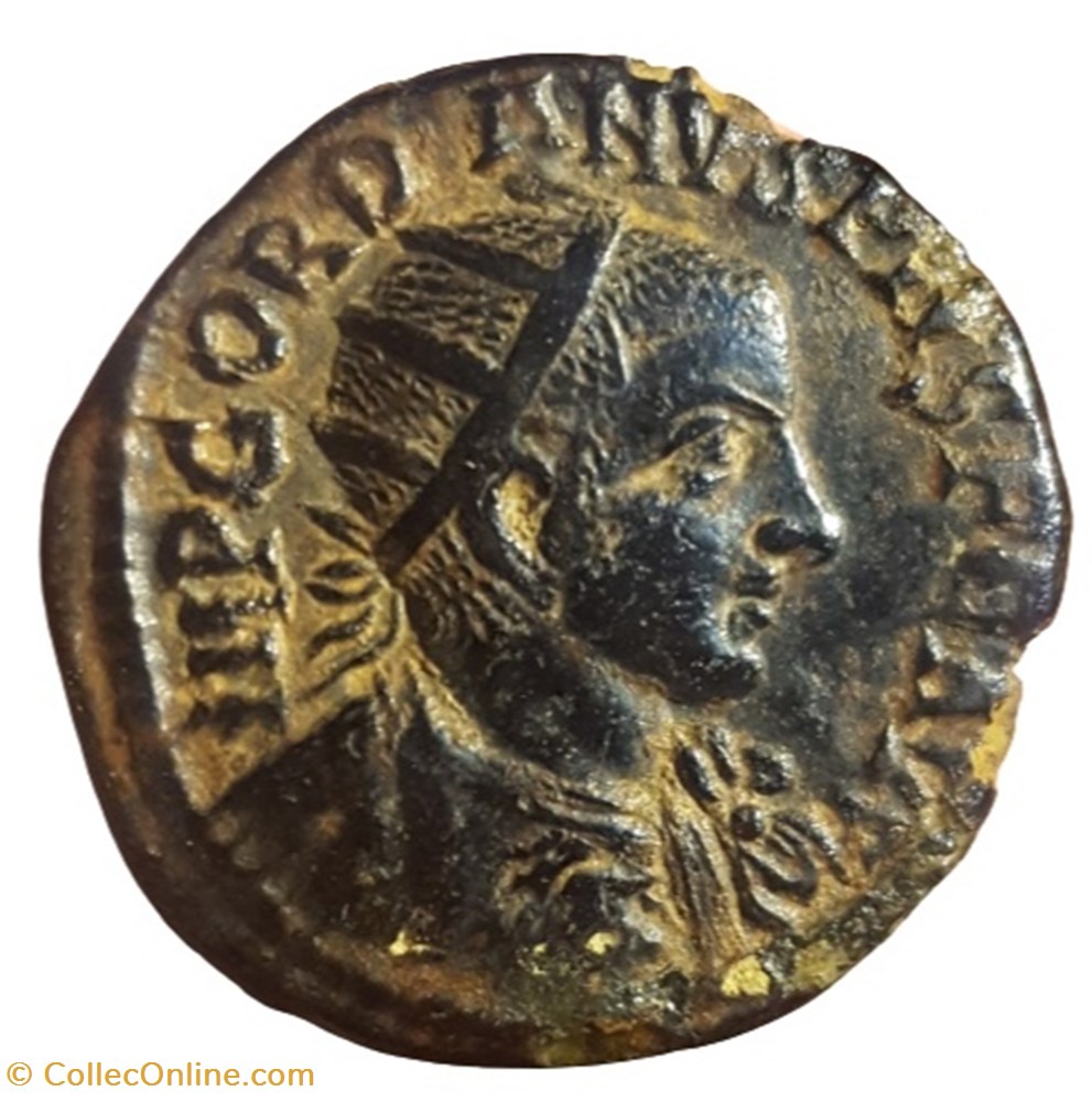 Diassaria Gordien radié, Diane monnaie antique av jc ap romaine provinciale diassaria gordien radie diane
