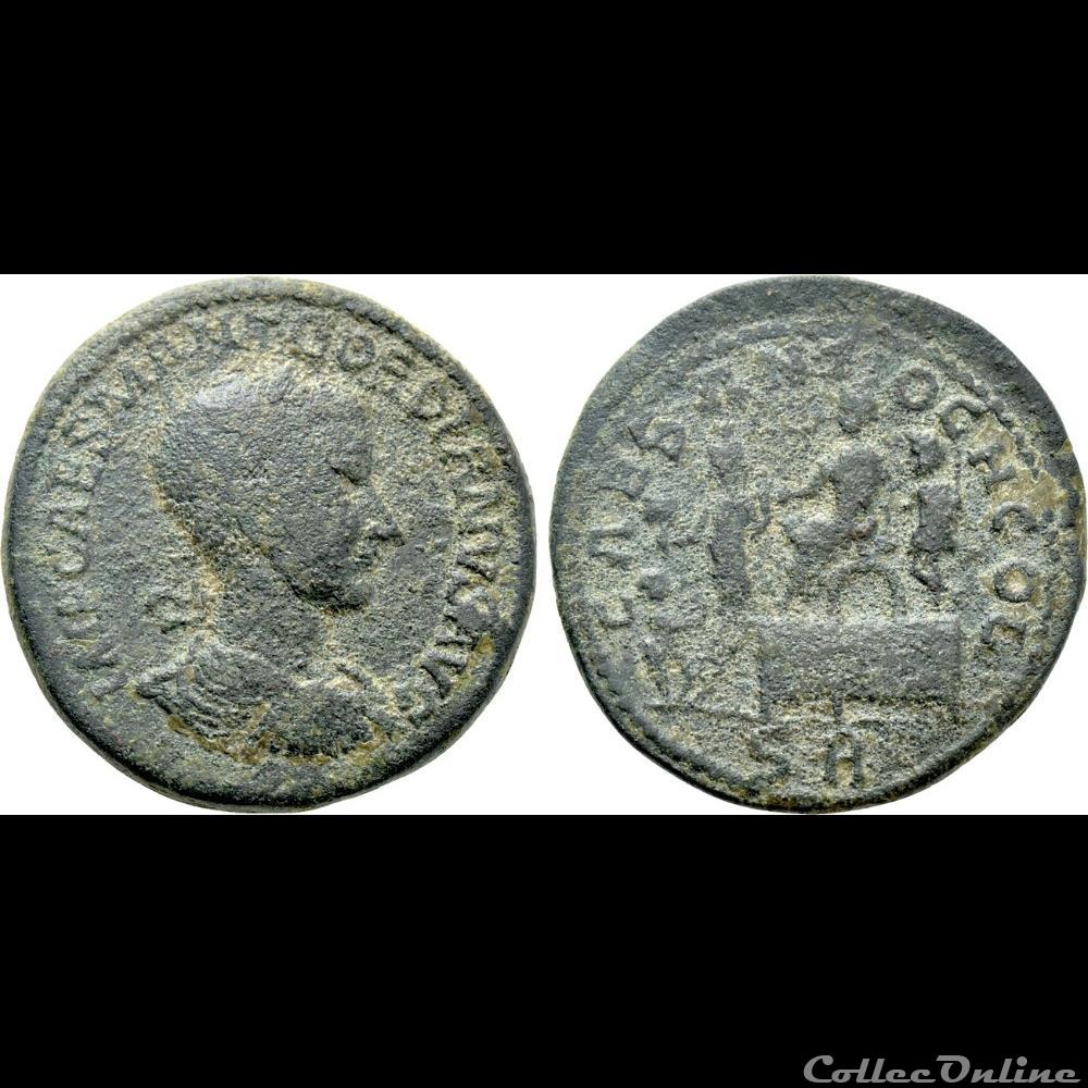 monnaie antique av jc ap romaine provinciale premiere emission gordien ae33 liberalitas congiaire