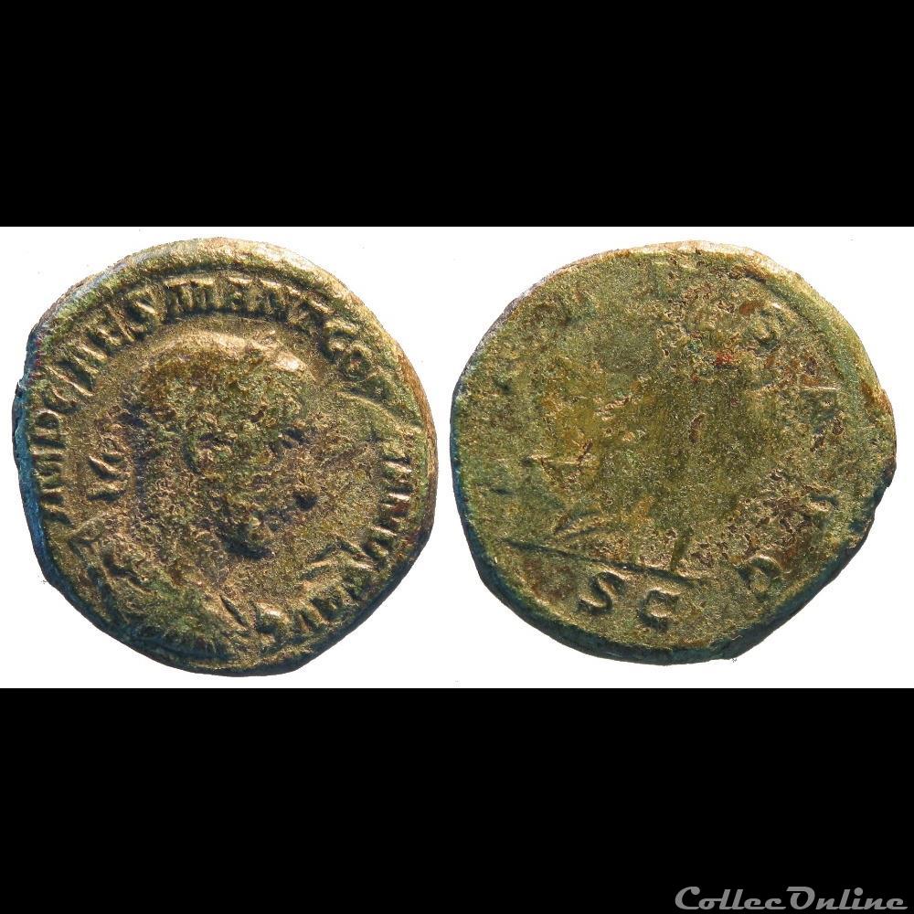 as 1ere émission SALVS AVG assise monnaie antique romaine as 1ere emission salvs avg assise