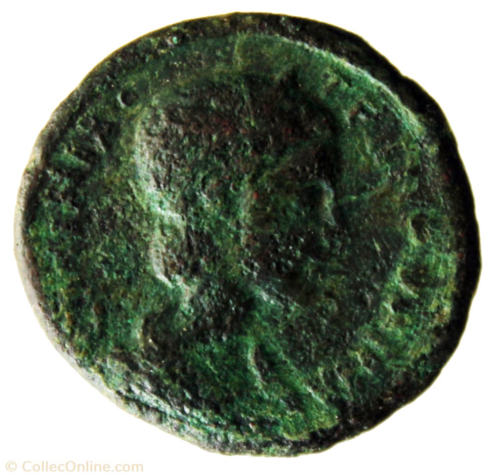 Tranquilline triassaria aigle et dauphin monnaie antique av jc ap romaine provinciale tranquilline triassaria aigle et dauphin