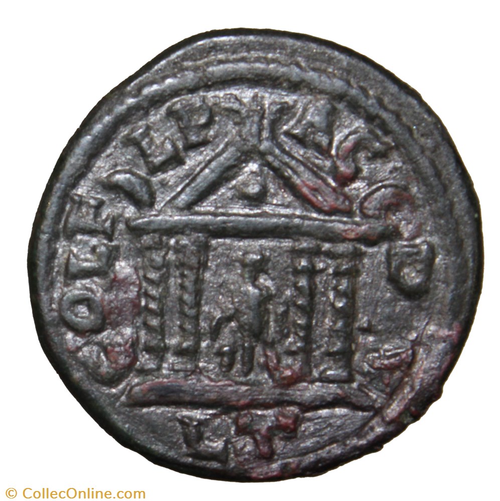 Diassaria Gordien lauré, Temple de genius monnaies antiquite av jc ap romaines provinciales diassaria gordien laure temple de genius