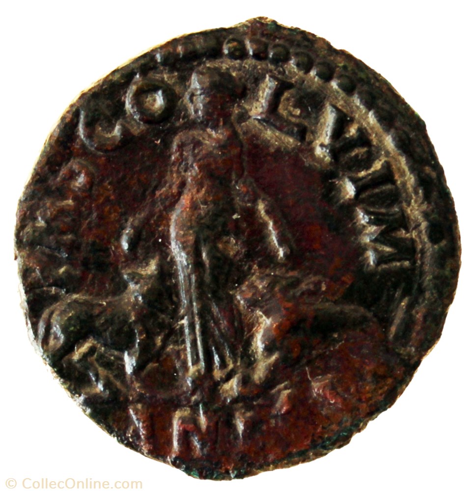 Dupondius an 2 fauté monnaie antique av jc ap romaine provinciale dupondius an 2 faute