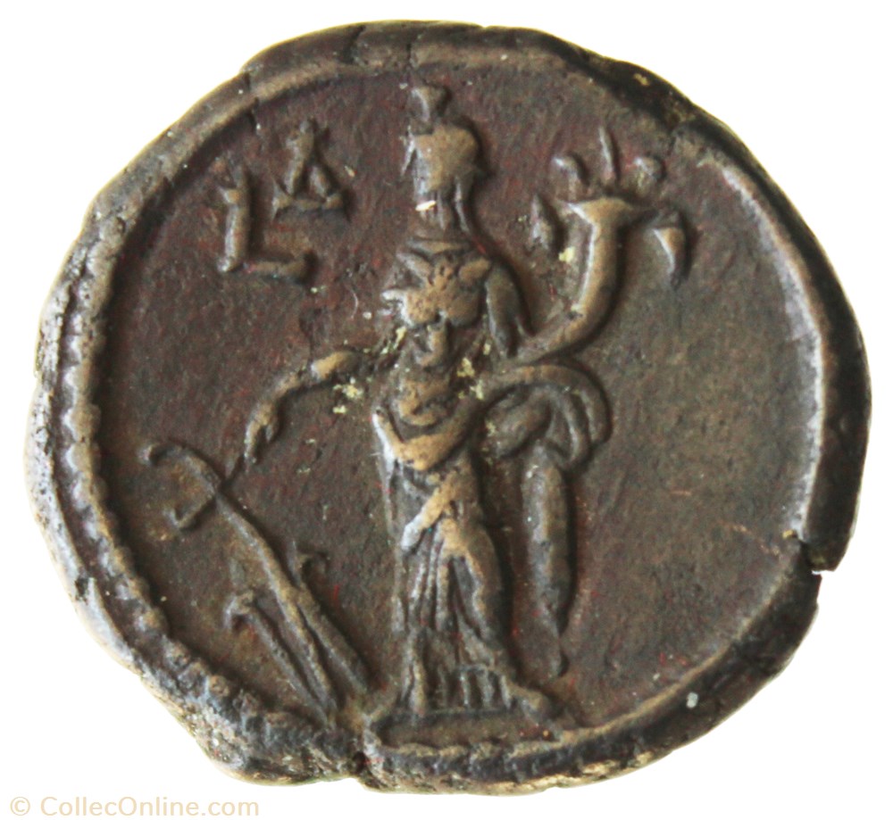 Gordien Auguste an 4 Tyche monnaie antique av jc ap romaine provinciale gordien auguste an 4 tyche