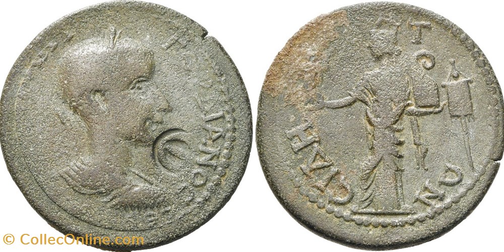 Gordien Ae 33 Side Tyche monnaies antiquite av jc ap romaines provinciales gordien ae 33 side tyche