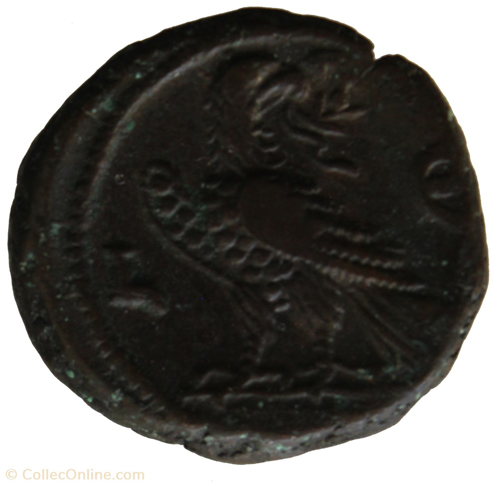 monnaie antique av jc ap romaine provinciale tranquilline an 5 aigle
