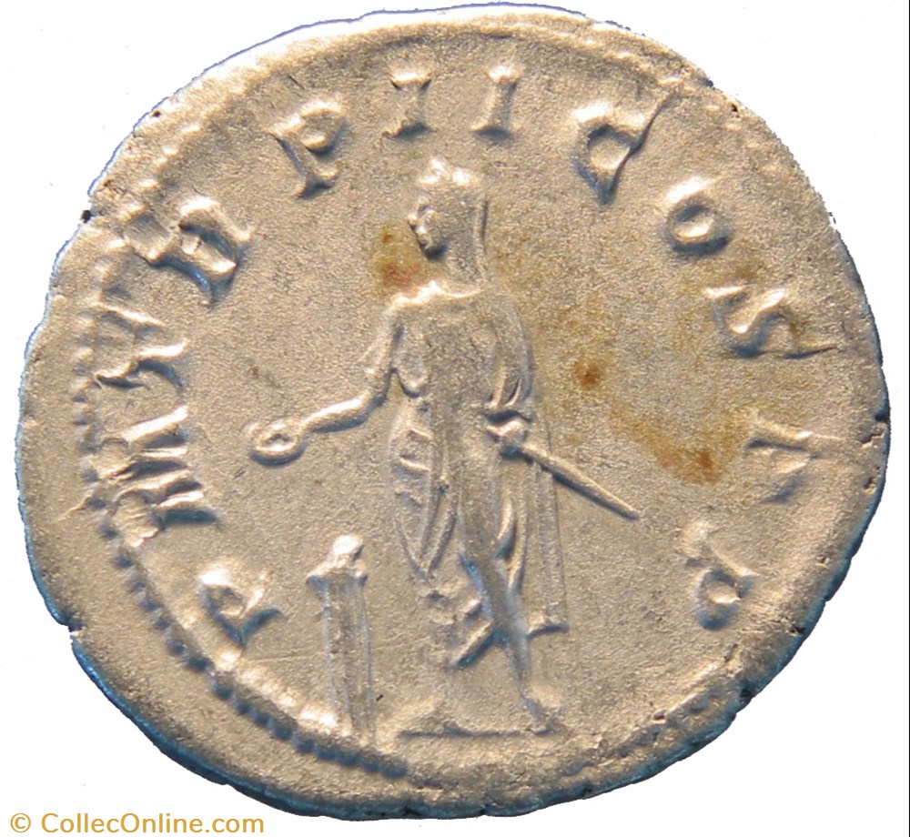 antoninien 3e émission 1ere phase Gordien monnaie antique av jc ap romaine antoninien 3e emission 1ere phase gordien