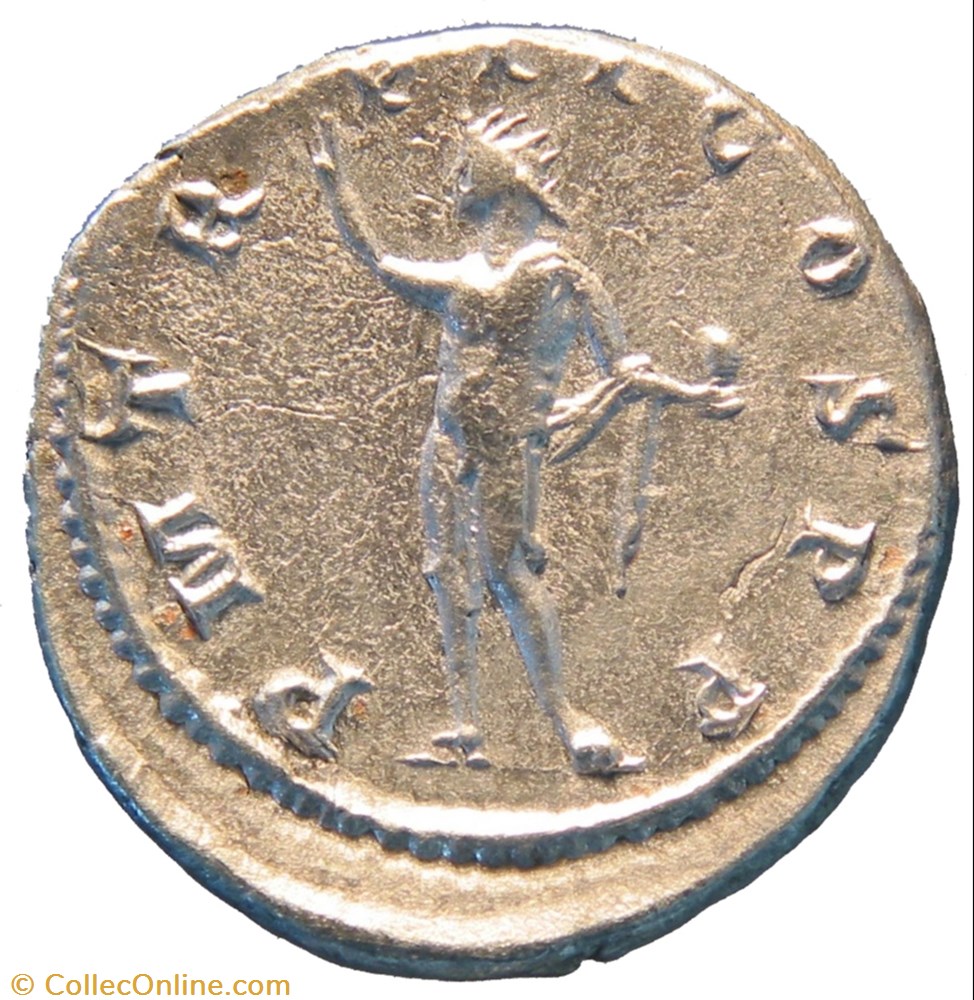 Antoninien 1ere émission Sol monnaie antique av jc ap romaine antoninien 1ere emission sol
